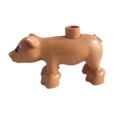 LEGO DUPLO Farm Animal Brown Baby Pig  Piglet Replacement  Authentic Toy