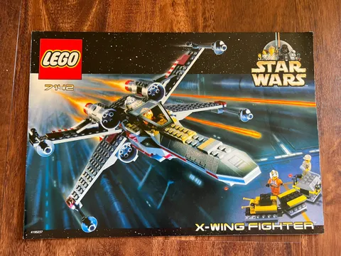 Lego Star Wars 7142 X-Wing Fighter Instruction Manual Only From 2002