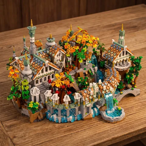 Elf Lock Building Blocks Moc Technic 10316 80121 71861 21353 21063 43263 76453