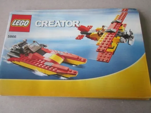 Lego Building Instructions Instruction Creator 5866 Boat & Biplane Boat Biplane