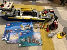 Lego City 60266 Ocean Exploration Ship 100% Complete With Manuals No Box