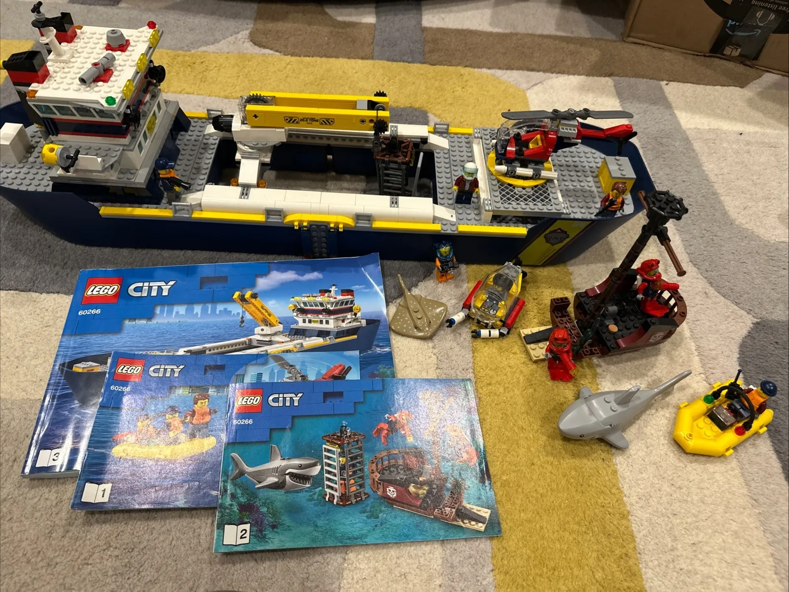 Lego City 60266 Ocean Exploration Ship 100% Complete With Manuals No Box
