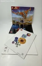 Lot Of 4 Pcs Assorted Lego Large Print Mixed Instruction Manuals For Age 3+