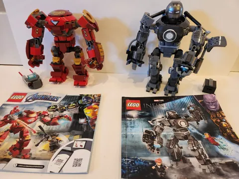 LEGO lot: Iron Man Hulkbuster 76414 and Iron Monger Mayhem 76190 no minis
