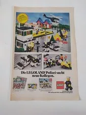 Rare Advertising Flyer Advertising Sheet LEGO Legoland City Police City 381 6678 1979