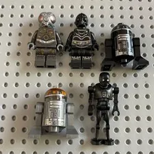 LEGO Star Wars Droid Minifigure Lot - NI-L8 K-2SO R2-E6 R3-S1 Astromech Protocol