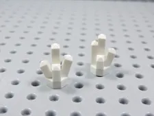 LEGO Lot of 2 White 5 Point Crystal Gem Accessory Minifig BQ
