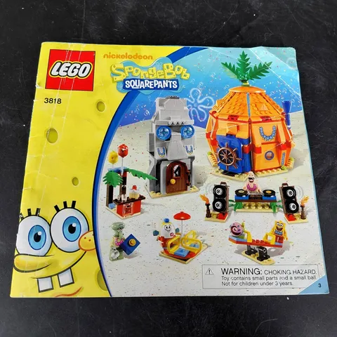 LEGO SpongeBob SquarePants 3818 Instruction Manual Book Only 2012 Illustrated