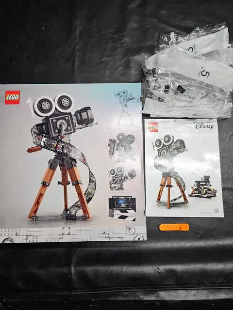 Genuine LEGO Disney 100 Tribute Camera Empty Box W/ Manual Small Pieces (43230)