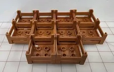 Lego Duplo Crate Items Storage Crates Brown Lot Of 10