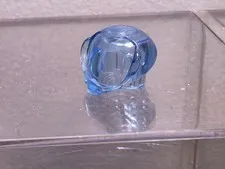 LEGO Minifigure Parts: #30214 Headgear Round Bubble Helmet, Trans-Medium Blue