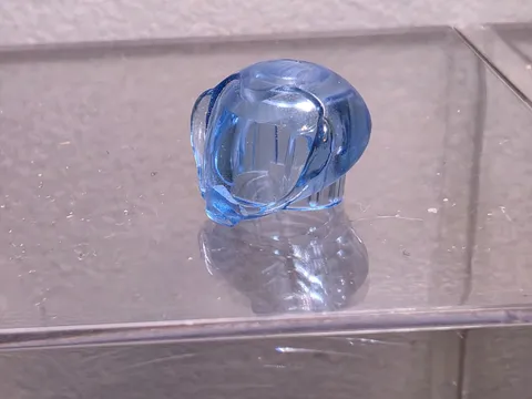 LEGO Minifigure Parts: #30214 Headgear Round Bubble Helmet, Trans-Medium Blue