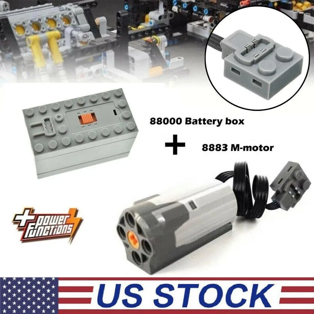 Electric Train Power Functions M-motor 8883 Battery Box 88000 For LEGO Block Toy