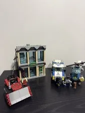 Lego City 60140 Bulldozer Break In 99% complete with figures & instructions