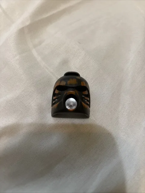 LEGO Bionicle Mask HAU Black with Infected Pattern 32505 Classic Kanohi Mask
