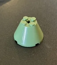 LEGO Part Cone 4 x 4x 2-1/2 Sand Green #3943