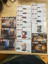 Lot Of Star Wars Brickheadz Manuals Only