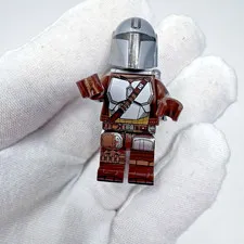 Mandalorian Mando Din Djarin LEGO Minifigure Star Wars with Jetpack EUC