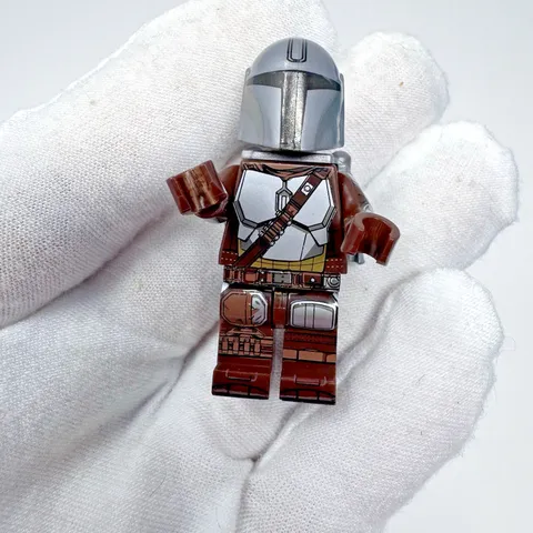 Mandalorian Mando Din Djarin LEGO Minifigure Star Wars with Jetpack EUC