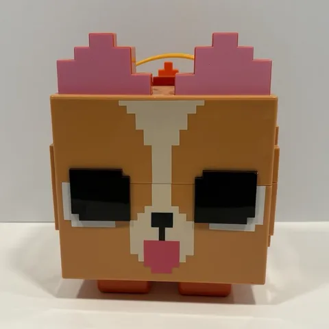 LEGO Brick-Built Animal Storage Box/Container w/ Handle, Brown