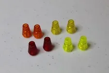 (8) LEGO 1x1 Trans Cones