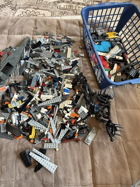 A Bunch Of Lego Pieces! Zoom In And Check It Out