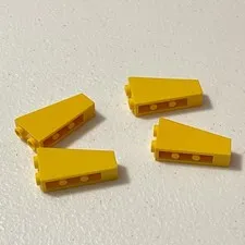 Lego 2449 Yellow Replacement Add-on Pieces Parts Lot of 4