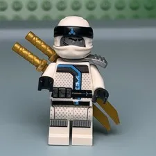 Lego Ninjago Zane Sons of Garmadon Minifigure NJO0410 With Katanas F8