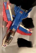 LEGO Marvel 76076 Captain America Jet Pursuit Jet + Pilot Captain America Fig