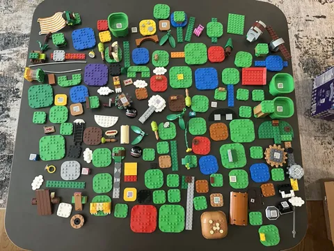 Lego Mario Themed Parts and Pieces Lot