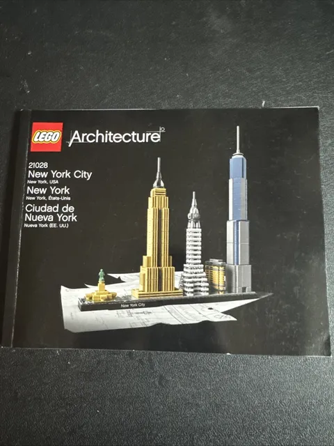 LEGO 21028 ARCHITECTURE New York City Instruction Manual ONLY 2016