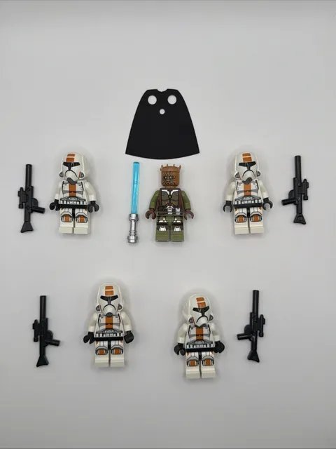 LEGO Star Wars Minifigures LOT,Jedi Knight Kao Cen Darach & Republic Troopers 