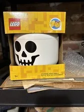 Lego Head Small Skeleton Skull Container Halloween Bowl Storage Holder 4031