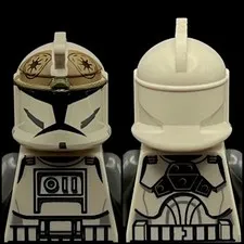 Lego Star Wars Clone Trooper Gunner Misprint Minifigure Helmet Prototype Error