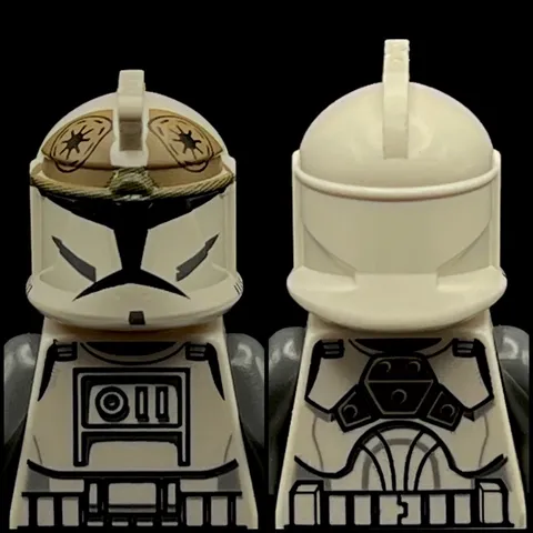 Lego Star Wars Clone Trooper Gunner Misprint Minifigure Helmet Prototype Error