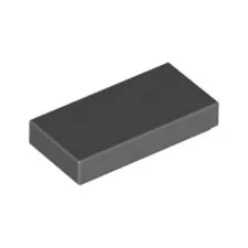Lego Bricks 100x Dark Stone Grey 1x2 Tile Flat Thin Studless 4211052 3069 NEW