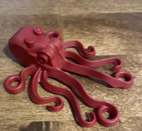 Lego Dark Red Octopus Minfigure