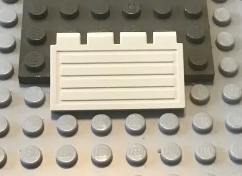 LEGO Cllassic White 2 x 4 Train Gate Hinged Part 2873