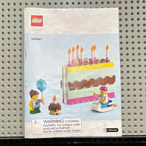 LEGO Seasonal Birthday Cake (40641) Instructions Booklet Manual ONLY No Bricks
