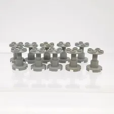 LEGO 3940A Stand 2 x 2 x 2 Light Gray Light Hole Classic Space 493 Vintage 10pc