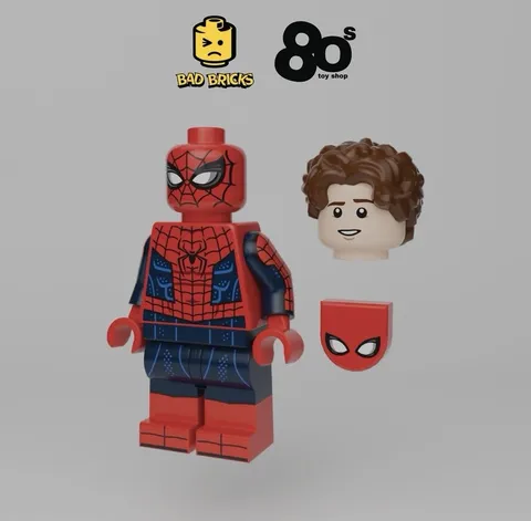 LEGO Marvel 80s Toyshop Bad Brick Custom New Arachnid Spider-Man Minifigure NEW