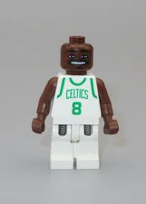 LEGO NBA Antoine Walker # 8 Celtics basketball white jersey minifigure 3433