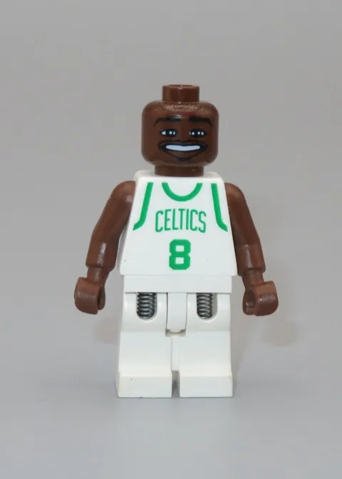 LEGO NBA Antoine Walker # 8 Celtics basketball white jersey minifigure 3433