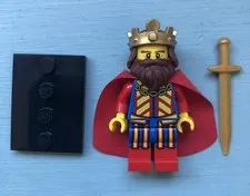 LEGO®  Classic King Minifigure Series 13 Retired CMF 71008 Missing Collar