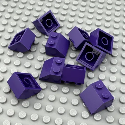 LEGO Slope - Dark Purple - 45 Degree 2 x 2 - QTY x10