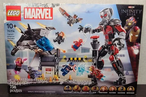 LEGO Marvel 76314 Captain America: Civil War Battle New Factory Sealed!