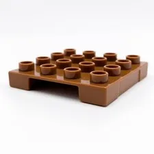 LEGO DUPLO Pallet 4x4 Transport Warehouse Forklift Carrier Tan 47415
