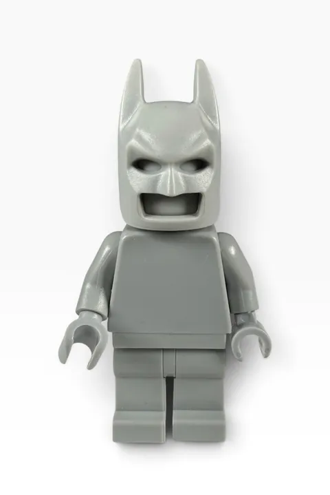 Official LEGO - Light Bluish Gray Monochrome Prototype DC Batman Minifigure Rare
