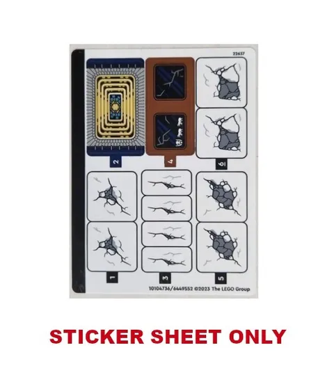 LEGO 76226 - Super Heroes; Avengers - Endgame Final Battle - STICKER SHEET