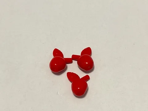 Lego 33051 Apples Red Replacement Add-on Pieces Parts Lot of 3